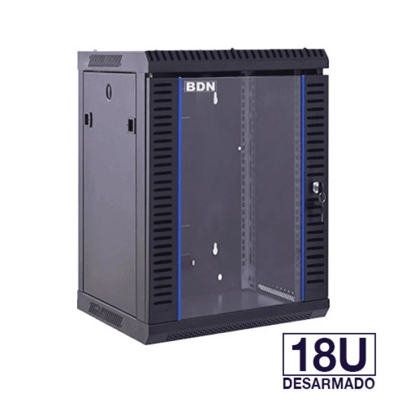 BDN-RID18U60F Rack 18U Negro Pared