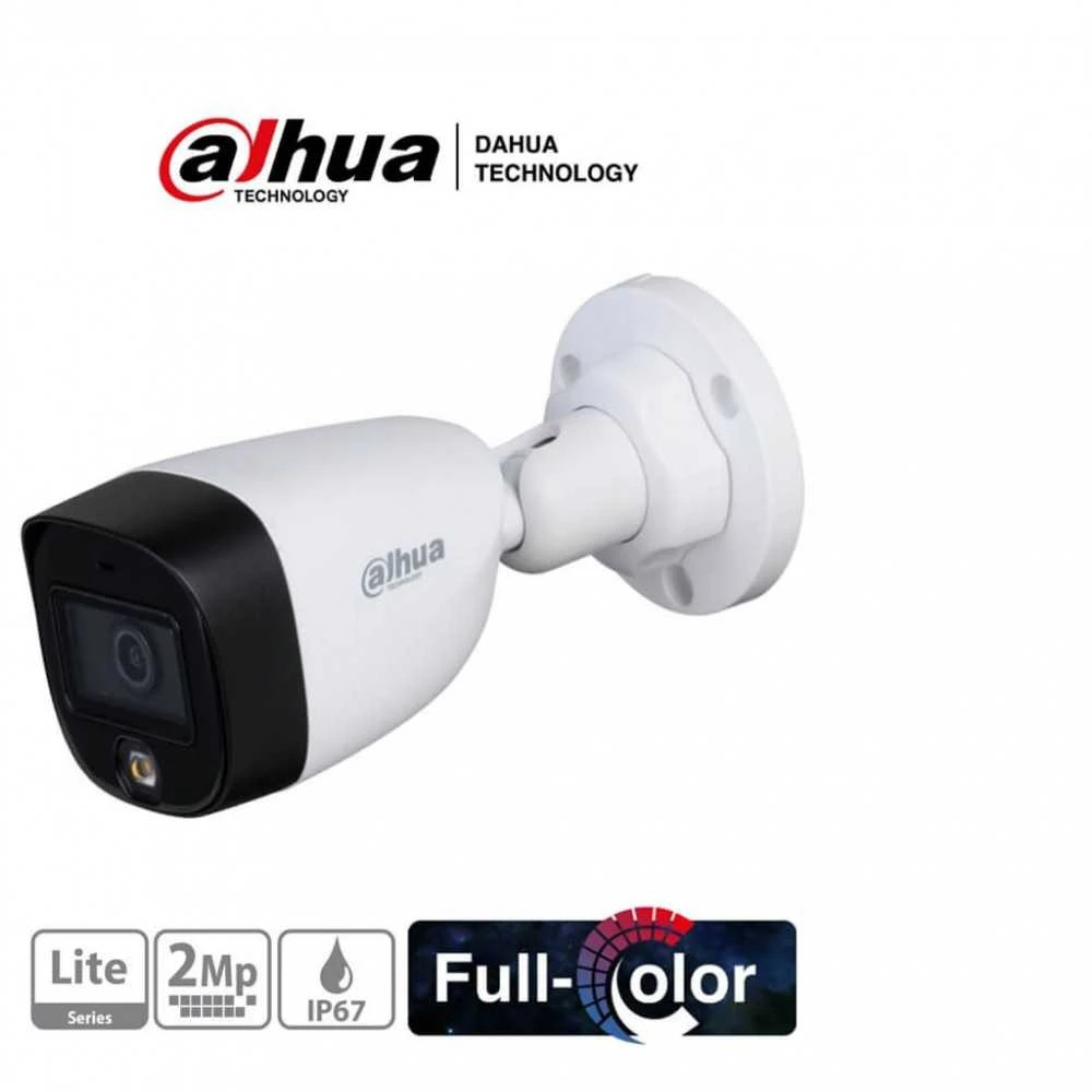 Cámara Bullet Análoga 2MP Full Color 2.8mm IP67 DH-HAC-HFW1209CLN-LED Dahua