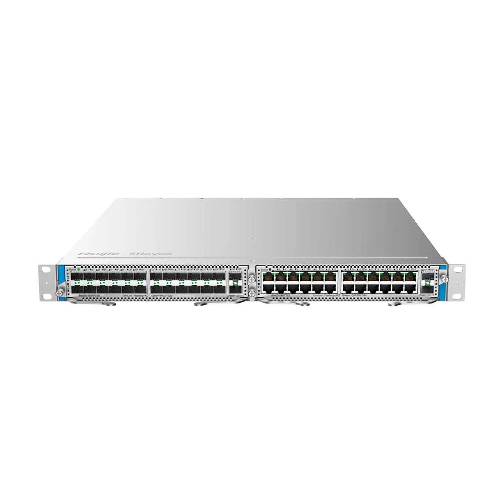 RG-NBS6002. SWitch de capa 3 Modular soporta 2 Slot combinables (M6000-16GT8SFP2XS - M6000-16SFP8GT2