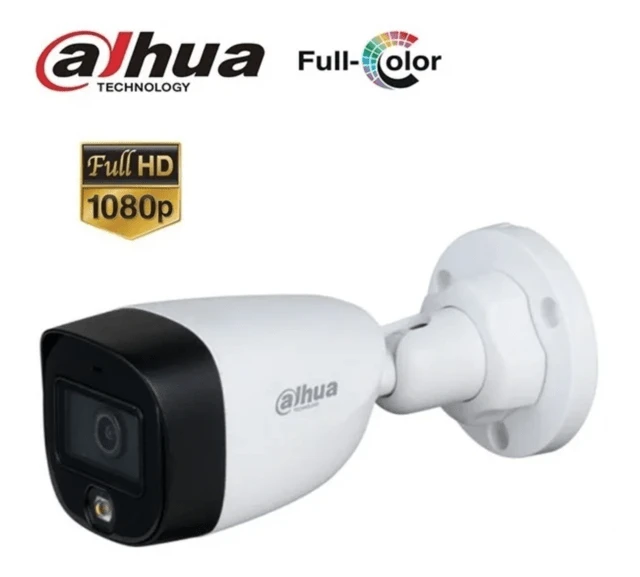 CAMARA DAHUA BULLET PLASTICA 2MP FULL COLOR CON AUDIO DH-HAC-HFW1209CLN-A-LED