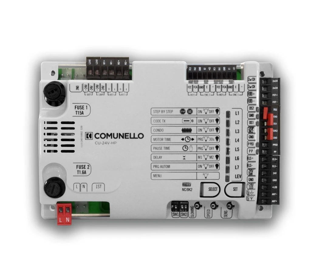 Unidad de control para actuadores electromecánicos versión 24V HP para sistemas de 1 o 2 CU-24V-HP