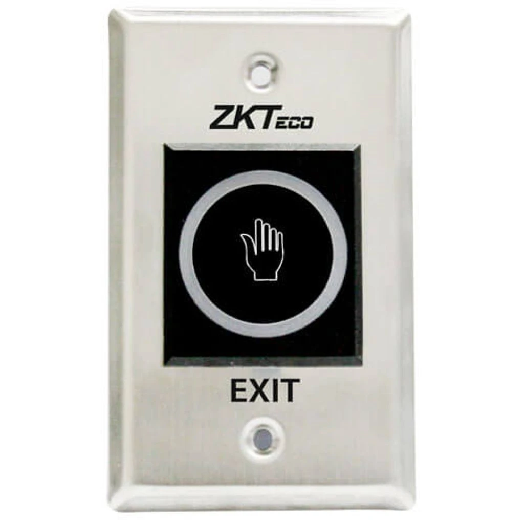Pulsador de salida no-touch rectangular 12vdc, indicador led verde/azul TLEB102
