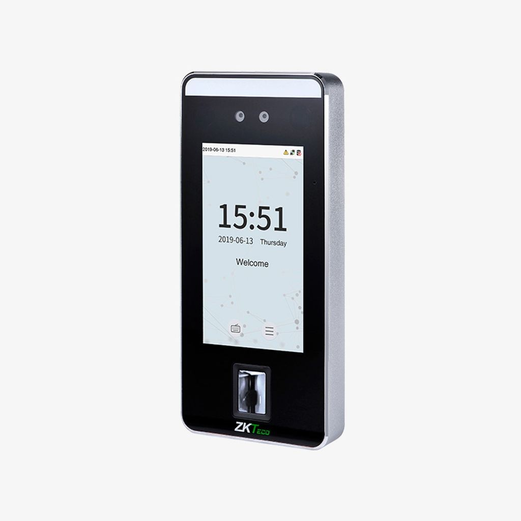 Speedface-V5L. Terminal de Control de Acceso Standalone con Reconocimiento facial/huella/clave/tarjeta.