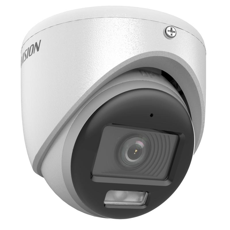 Cámara Domo TVI 3K 2.8mm Smart Dual Light ColorVu DS-2CE70KF0T-LMFS Hikvision