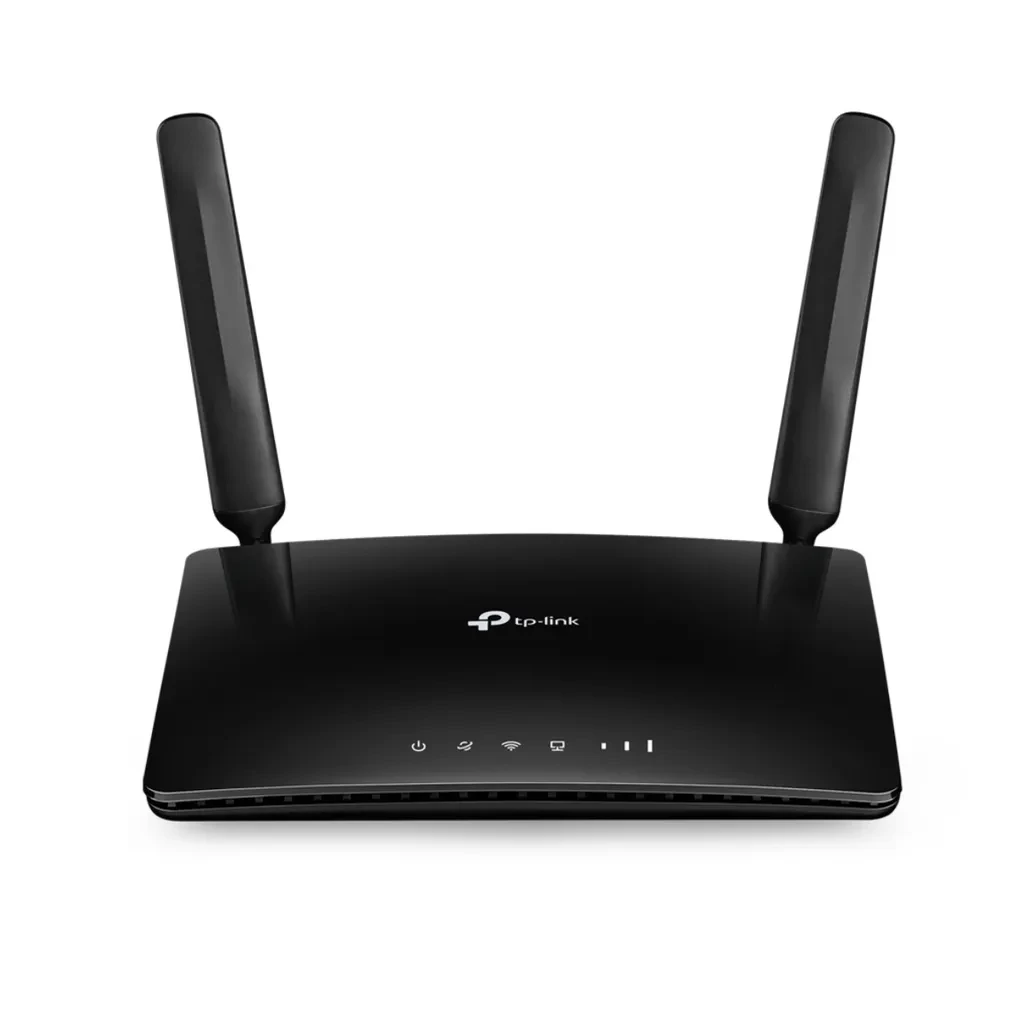Archer MR400. Router 4G LTE WiFi Tp-Link AC1200 Doble banda (867Mbps en 5GHz y 300Mbps en 2.4GHz) 1 puerto WAN/LAN 10/100Mbps 3 puertos LAN 10/100Mbps 1 Slot Micro SIM