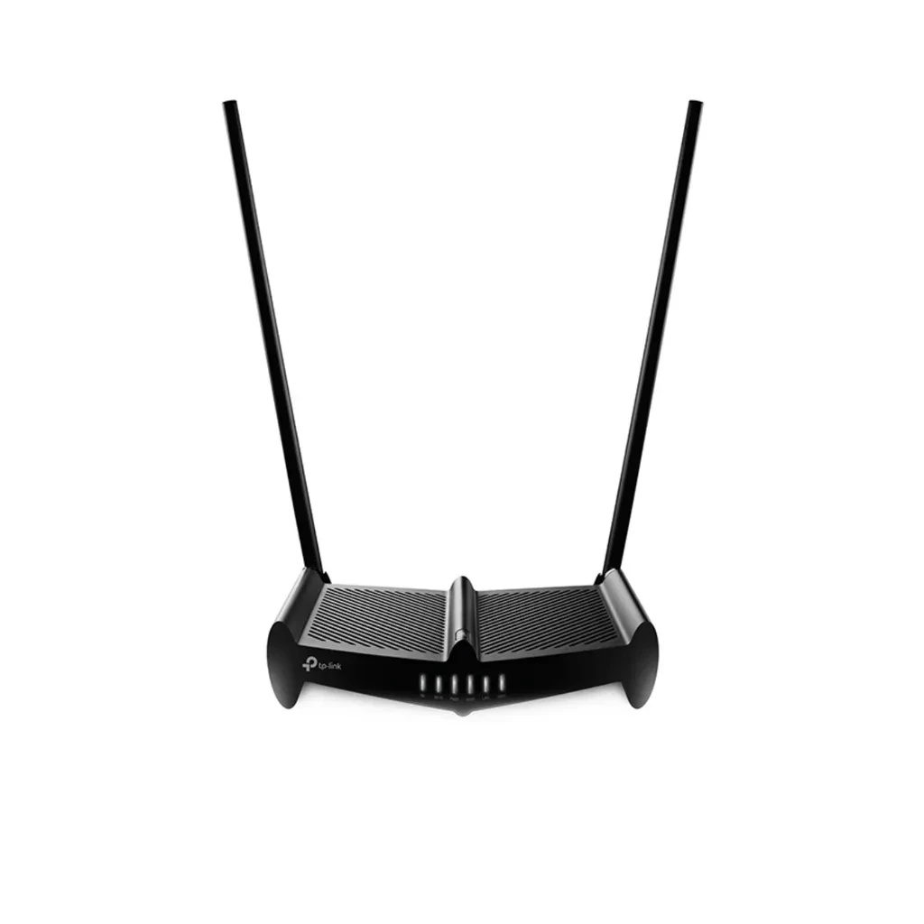 TL-WR841HP. Router inalámbrico Tp-Link N de alta potencia de 300Mbps banda única de 2.4GHz 1 puerto WAN de 10/100 Mbps y 4 puertos LAN de 10/100 Mbps