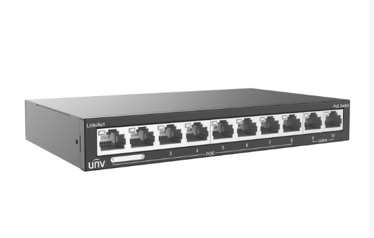 Network Switch UNV  POE NSW2020-10T-POE-IN 8 x 100Mbps POE +2 Uplink 100Mbps
