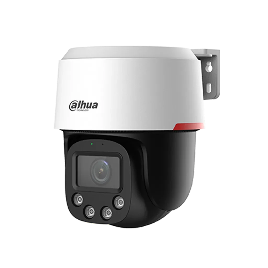 DH-SD2C400NA-B-PV-0400-S2-PRO. Cámara IP Dahua tipo PT de 4MP lente de 4mm con tecnología WizColor audio bidireccional auto tracking protección IP66 iluminación de hasta 30m